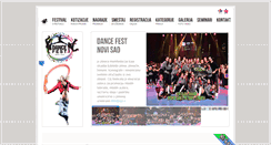 Desktop Screenshot of dancefestnovisad.org