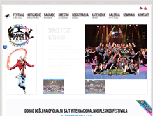 Tablet Screenshot of dancefestnovisad.org